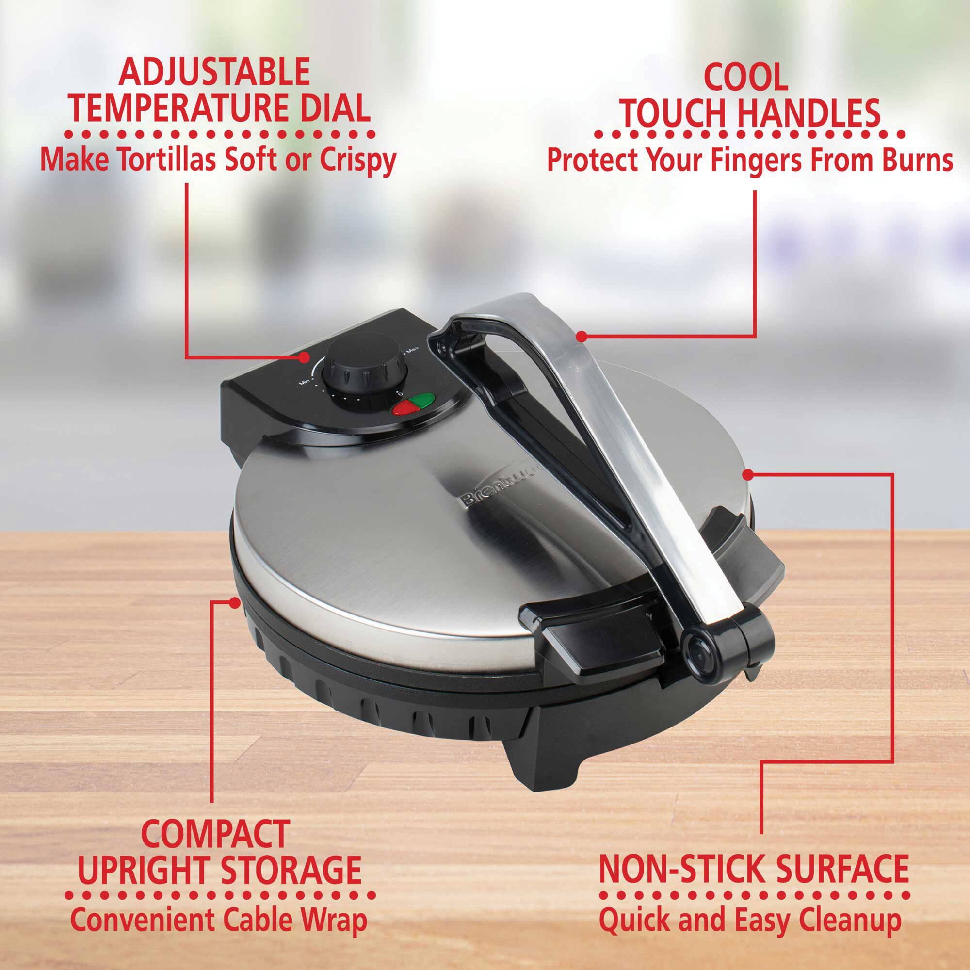 Brentwood 12" Nonstick Quesadilla Maker